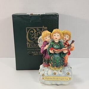Roman, Inc. Carols Of Christmas Music Box Hark The Herald With Box Works 6"